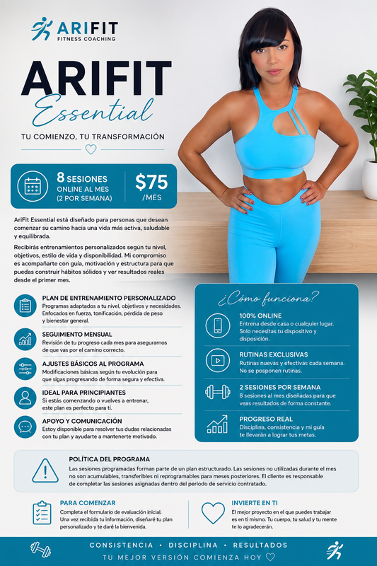 Training - Arifit Essential 8 sessiones