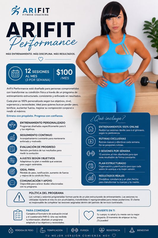 Training - Arifit Performance 12 sesiones